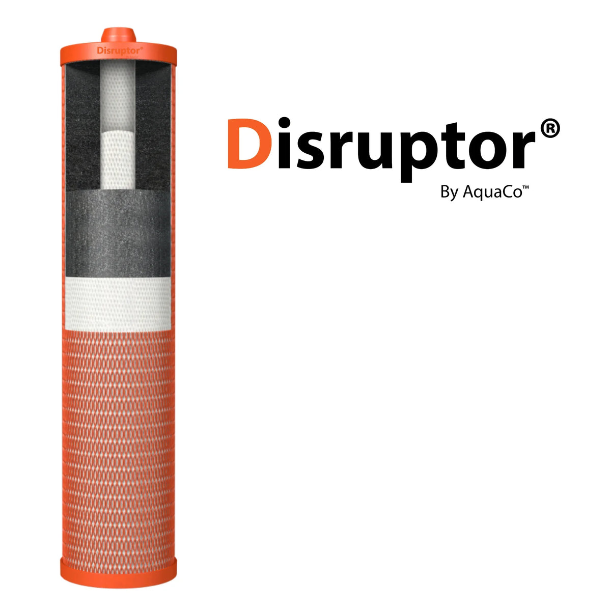 AquaCo 20" x 4.5" Disruptor® Replacement Filter – DIS-2045-WAWF product view 2