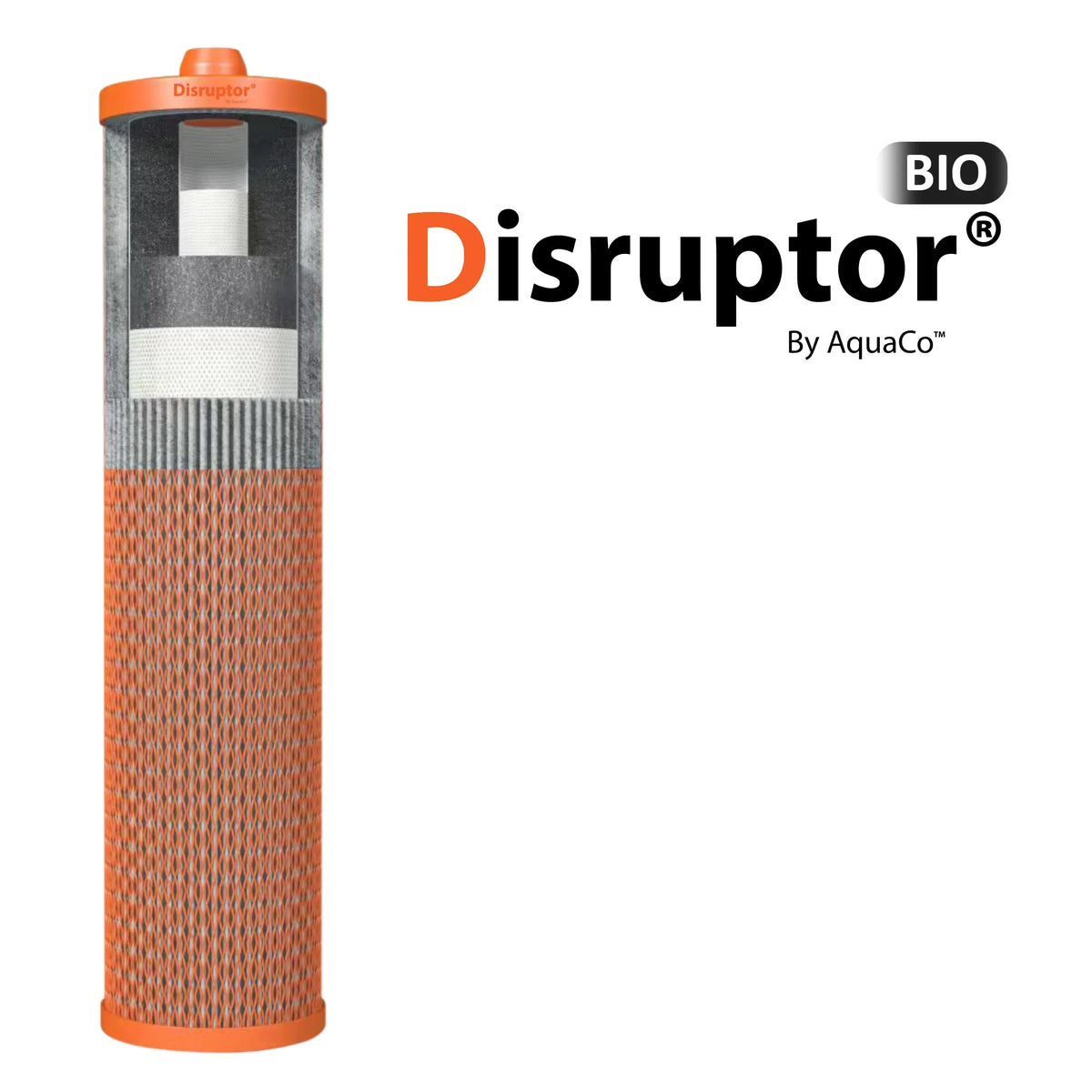 AquaCo 20" x 4.5" Disruptor® BIO Replacement Filter – DISB-2045-WAWF product view 2