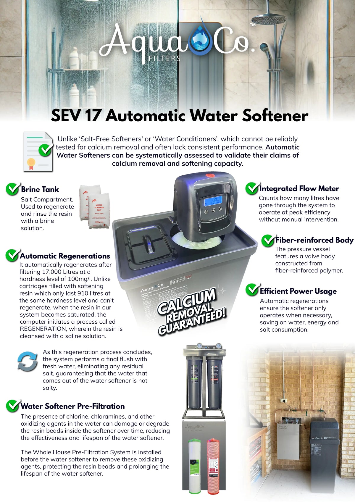 AquaCo Whole House Filter + SEV17 Water Softener Combo Pro product view 15