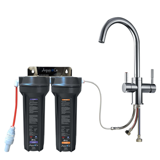 AquaCo SYS-925FD Under-Sink Water Filter + 3-Way Mixer Tap