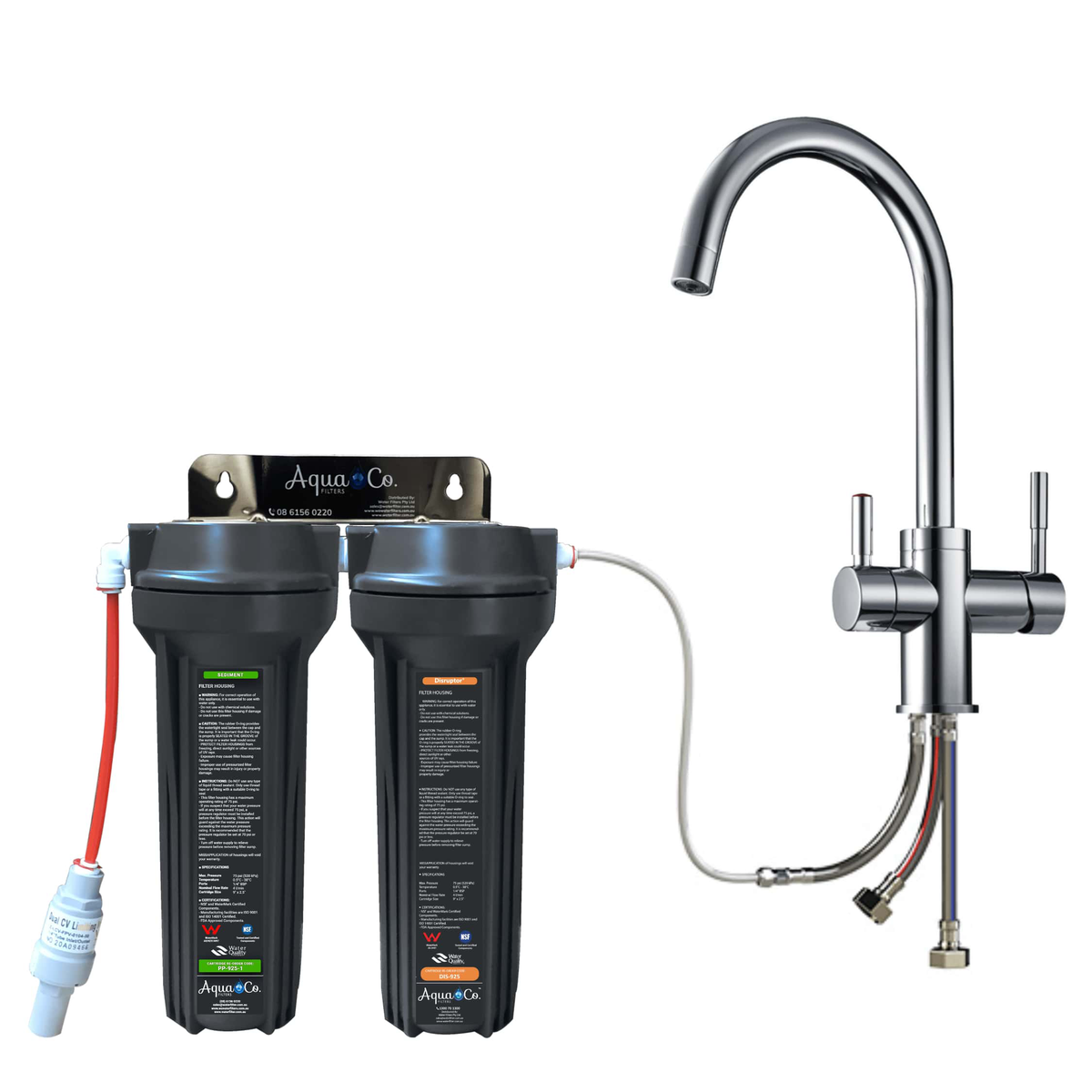 AquaCo SYS-925SD Under-Sink Water Filter + 3-Way Mixer Tap