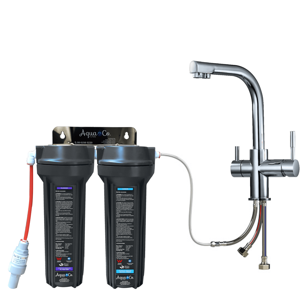 AquaCo SYS-925FC Under-Sink Water Filter + 3-Way Mixer Tap product view 4