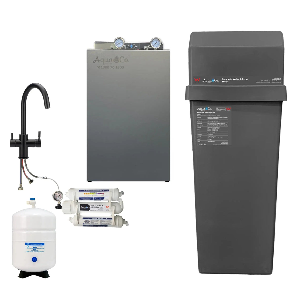 AquaCo Whole House Filter + SEV17 Water Softener Combo Pro product view 21