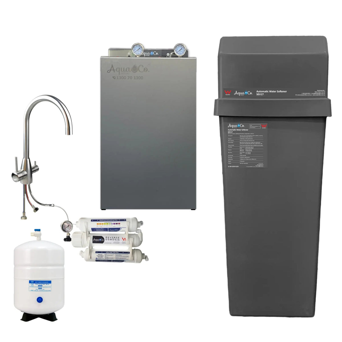 AquaCo Whole House Filter + SEV17 Water Softener Combo Pro product view 30