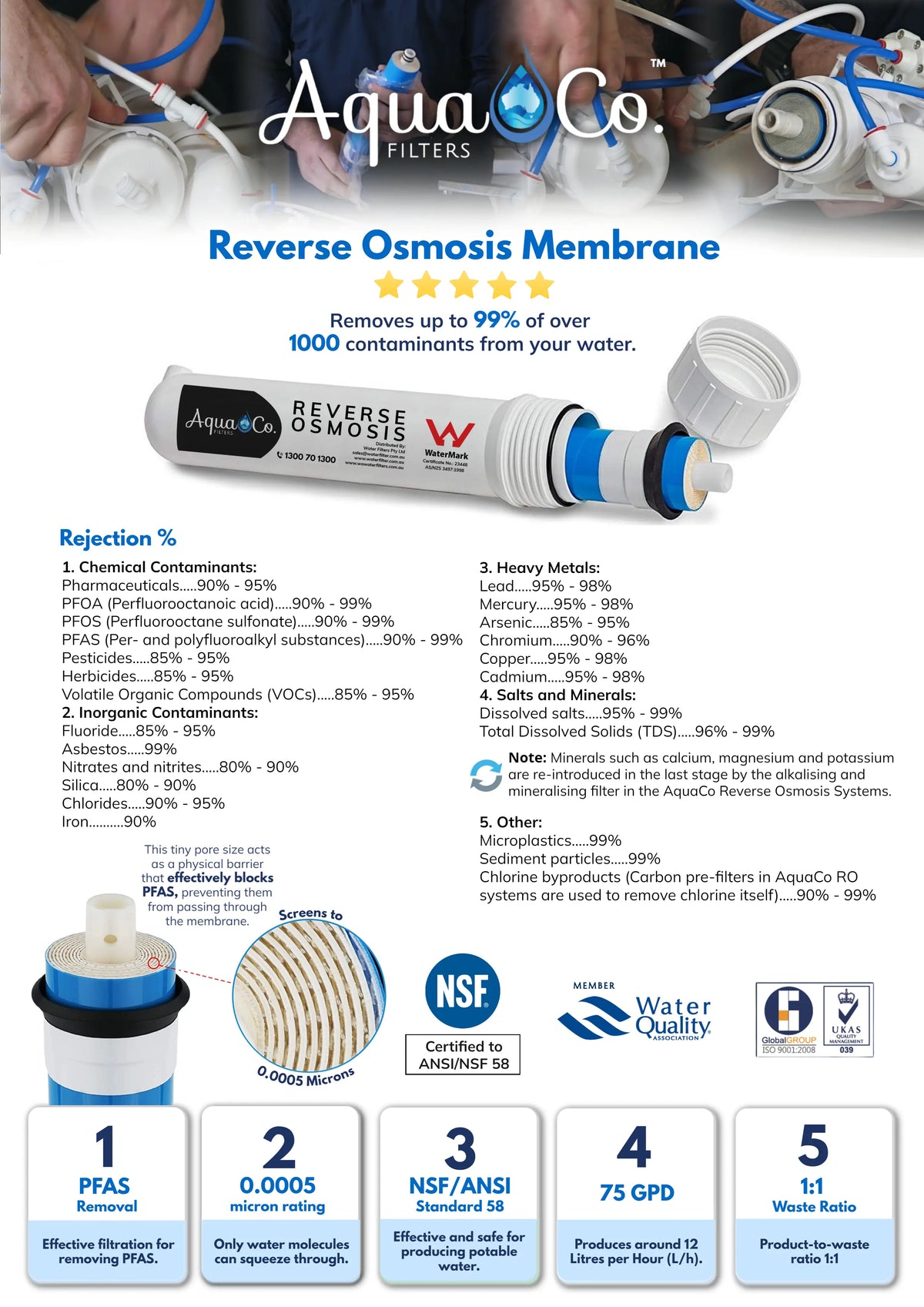AquaCo SYS-203-WAWF Whole House Water Filter System with ROCOMP Reverse Osmosis product view 16