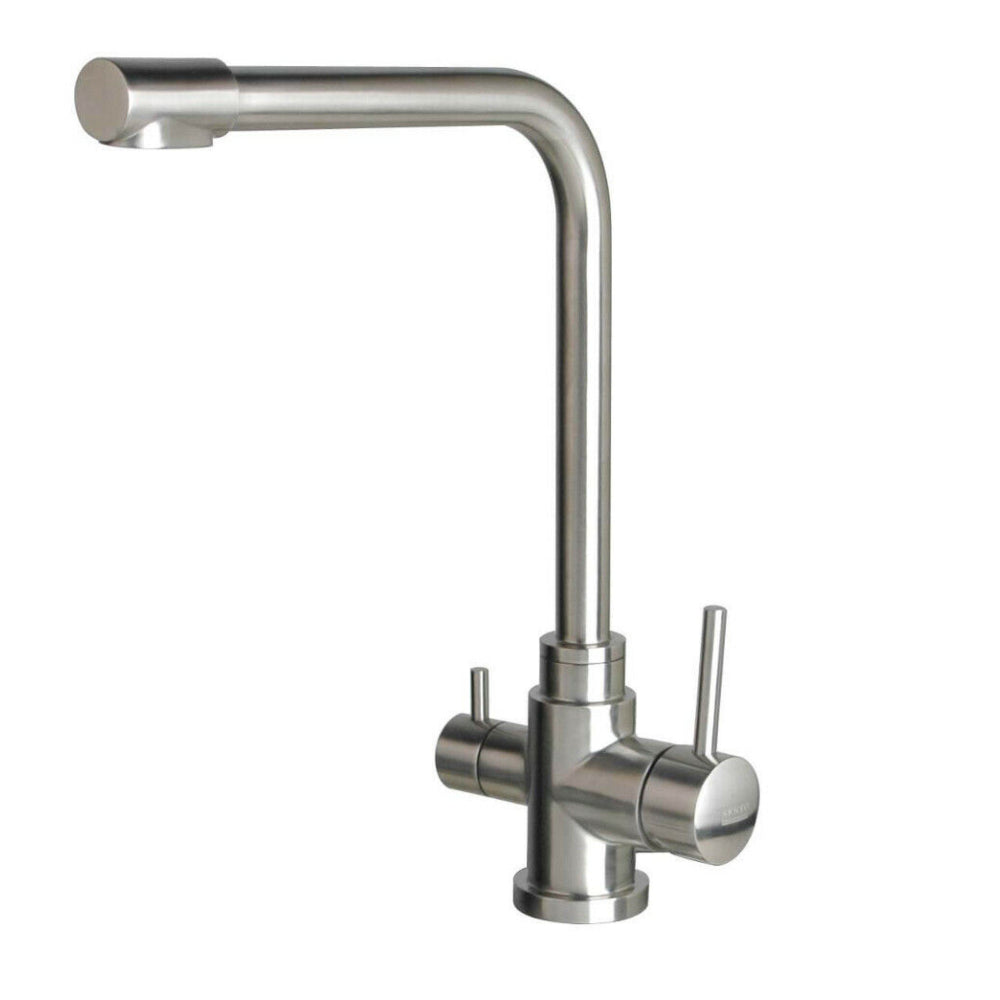 AquaCo Stainless Steel Long 3-Way Mixer – 3W-LN-SS