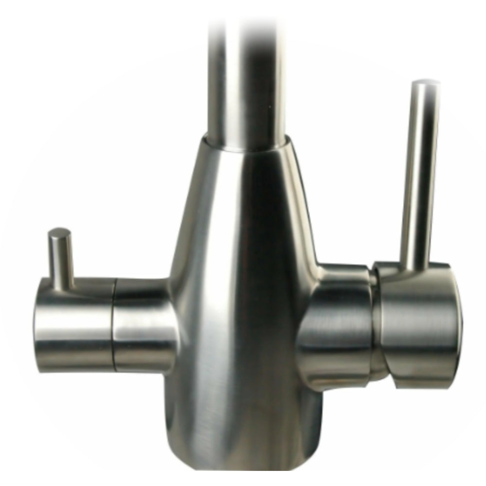 AquaCo Stainless Steel Petite 3-Way Mixer – 3W-PET-SS product view 3