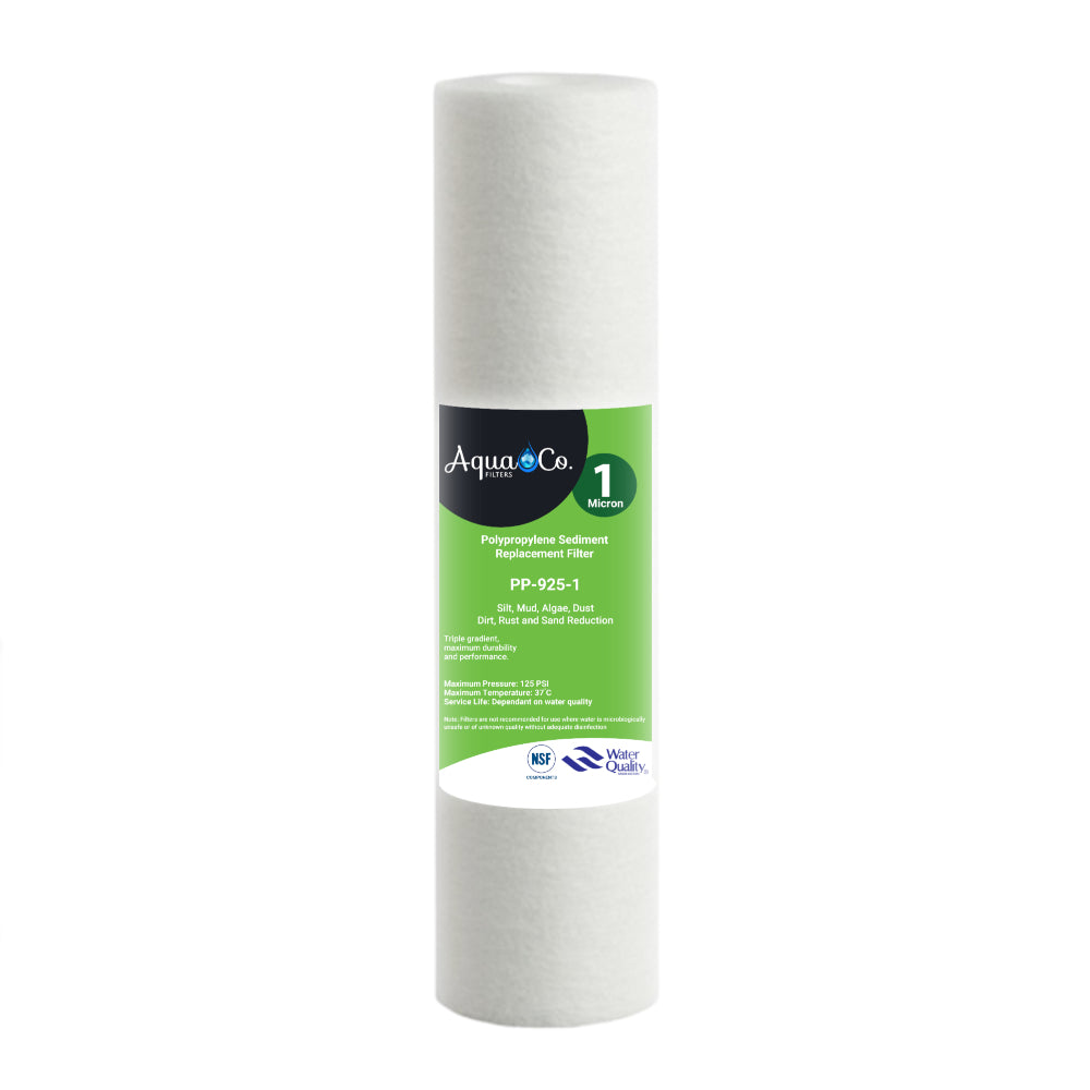 AquaCo 9" x 2.5" 1 Micron Polyspun Sediment Filter