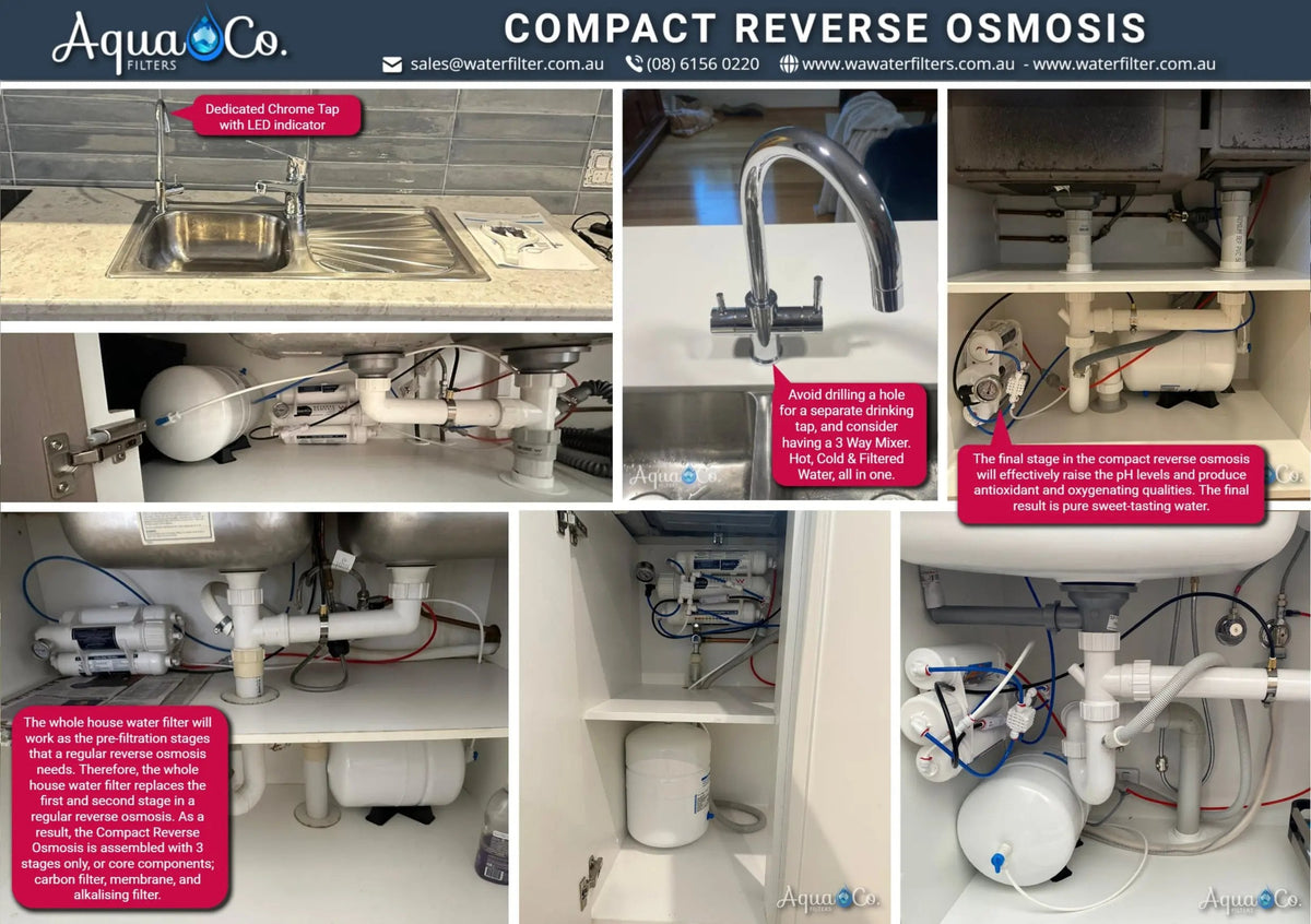 AquaCo ROCOMP Compact Reverse Osmosis System with Dedicated Tap product view 13