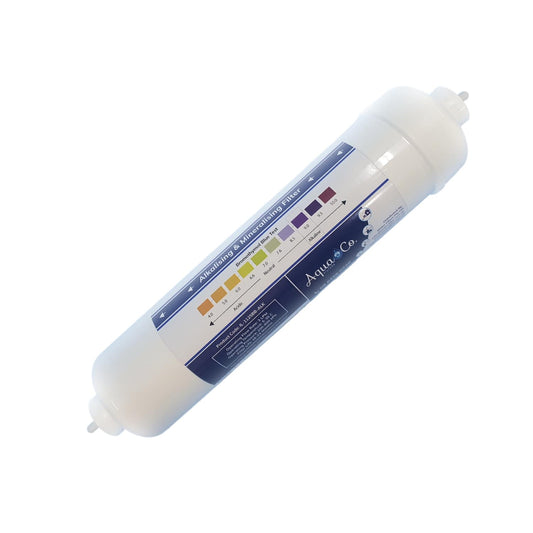 AquaCo 11" x 2.5" 5 Micron Alkalising and Mineralising Inline Filter