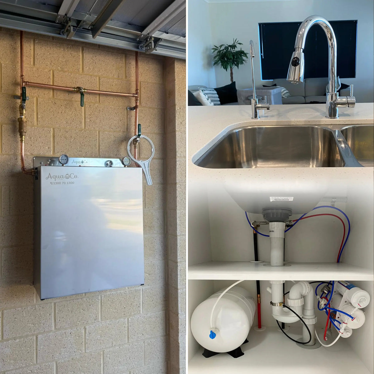 AquaCo Premium PFAS Whole House Water Filter System with ROCOMP Reverse Osmosis product view 2