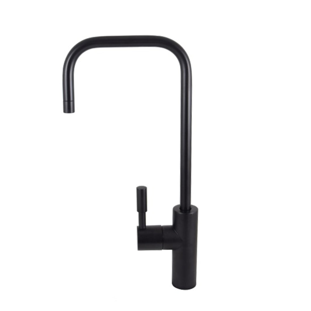 AquaCo Matte Black Long Petite Water Filter Tap – TAP-PETITE-MB tap detail