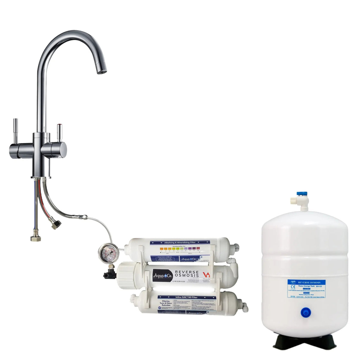 AquaCo ROCOMP Compact Reverse Osmosis System with 3-Way Mixer