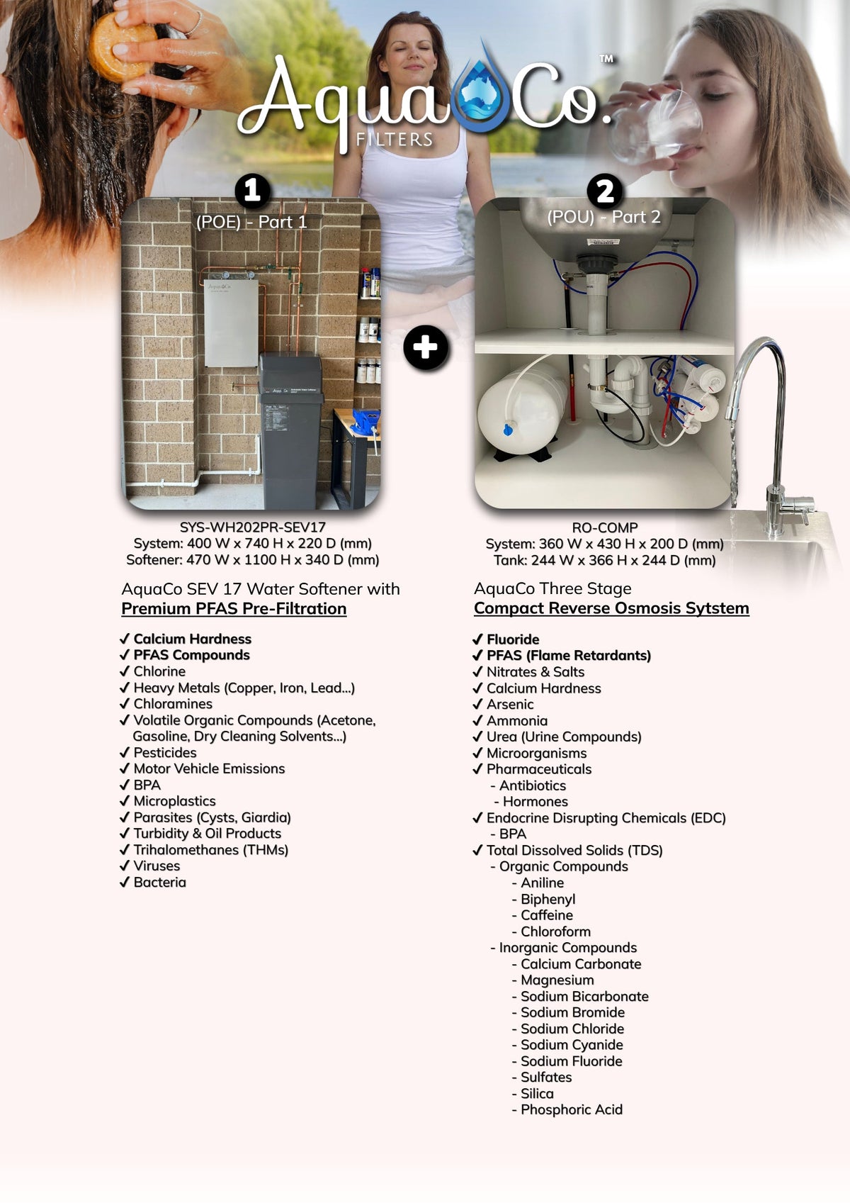 AquaCo SEV17 Whole House Water Softener with Advanced PFAS Filtration & ROCOMP Reverse Osmosis product view 9