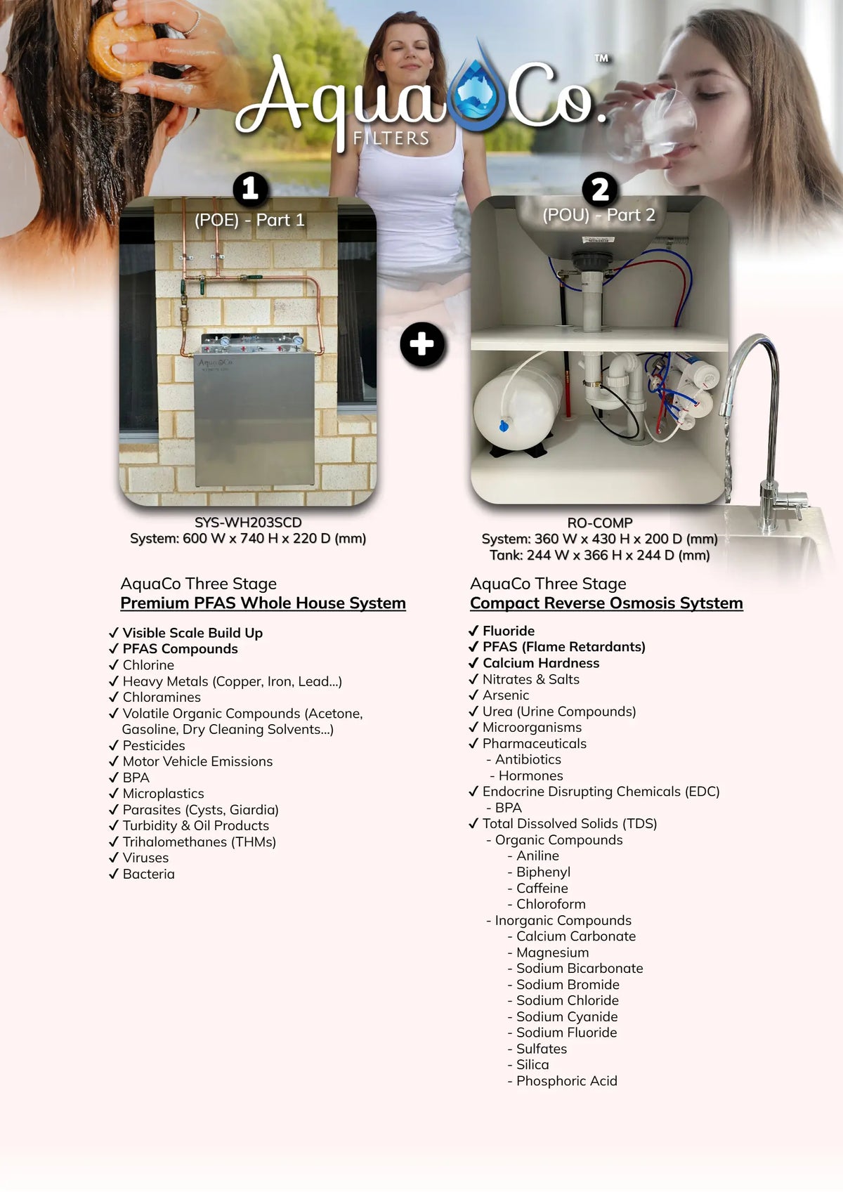 AquaCo Premium PFAS Whole House Water Filter System with ROCOMP Reverse Osmosis product view 7